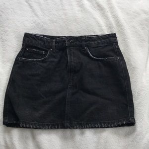 Black Denim skirt